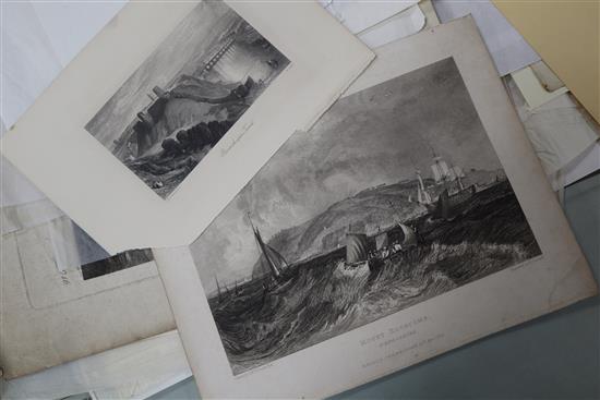 A folio of assorted drawings and prints